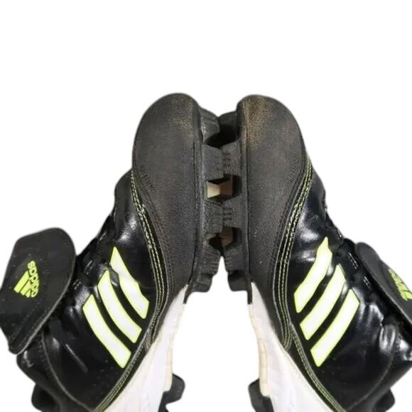 Adidas Shoes Womens 9 Cleats Softball Athletic Sport Active Lace Up Black Green - Picture 8 of 16